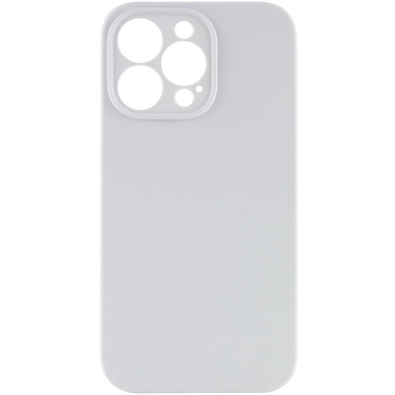 Чохол Silicone Case Full Camera Protective (AA) NO LOGO на Apple iPhone 13 Pro (6.1") (Білий / White)