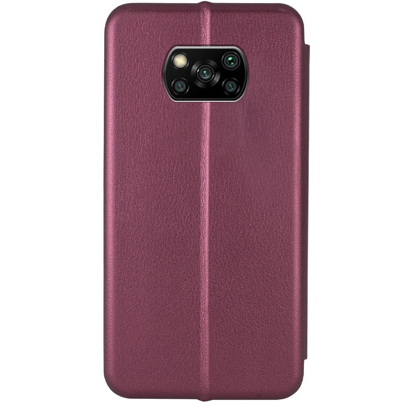 Фото Чехол-книжка Baseus Premium Edge для Xiaomi Poco X3 NFC / Poco X3 Pro (Бордовый) на vchehle.ua