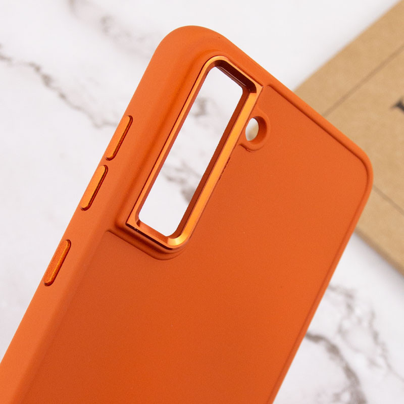 Купить TPU чехол Bonbon Metal Style для Samsung Galaxy S23+ (Оранжевый / Papaya) на vchehle.ua