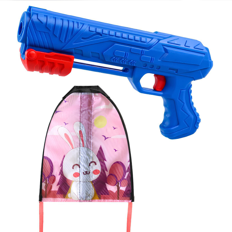Дитячий пістолет-повітряний змій 592 (Rabbit / Pink)