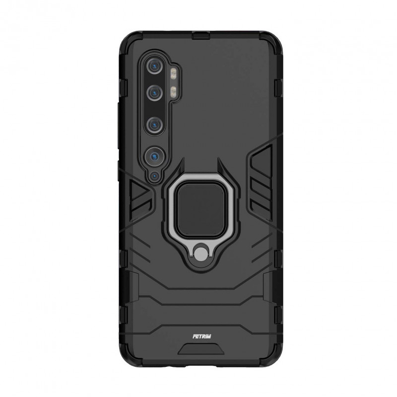 Ударопрочный чехол Transformer Ring for Magnet для Xiaomi Mi Note 10 / Note 10 Pro/CC9 Pro (Черный / Soul Black)