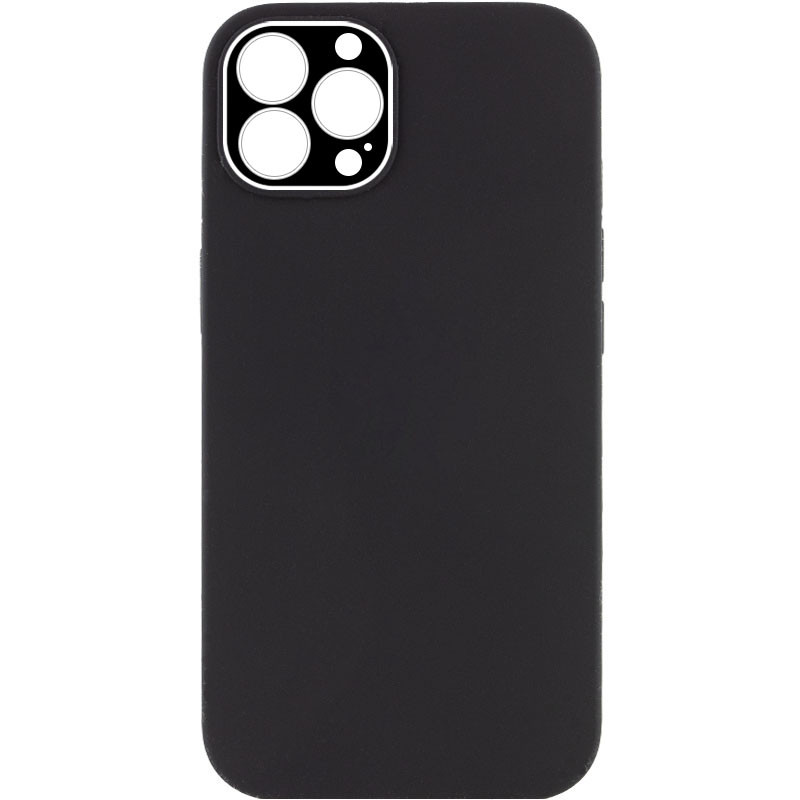 TPU чохол Glass Camera на Apple iPhone 12 Pro (6.1") (Чорний)