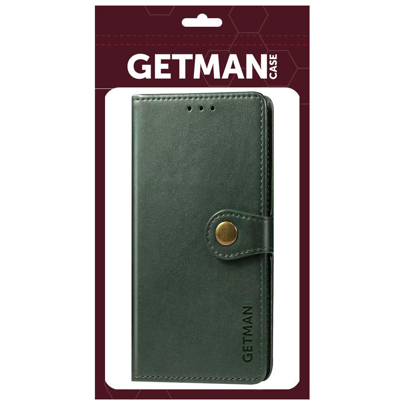 Кожаный чехол книжка GETMAN Gallant (PU) для Samsung Galaxy S21 FE (Зеленый) в магазине vchehle.ua