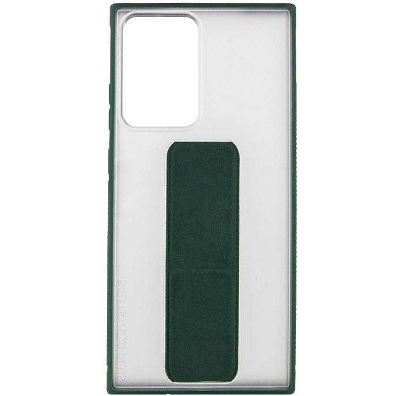 

Чохол TPU+PC Hand holder на Samsung Galaxy Note 20 Ultra (Dark green) 1091346