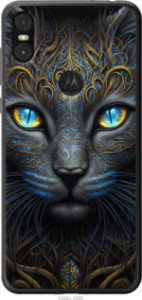 Чохол Узорчата кішка на Motorola One