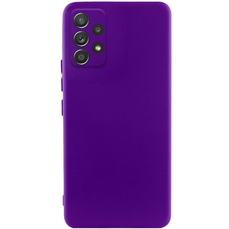 Чехол TPU GETMAN Liquid Silk Full Camera для Samsung Galaxy A52 4G / A52 5G / A52s (Фиолетовый / Ultra Violet)