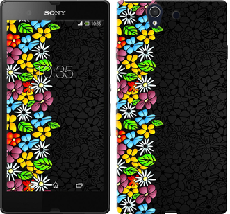 

Чехол цветочный орнамент для Sony Xperia Z3 Compact D5803 102290