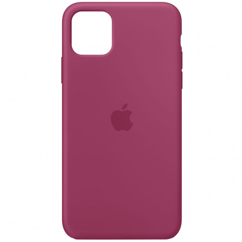 Чохол Silicone Case Full Protective (AA) на Apple iPhone 11 (6.1") (Малиновий / Pomegranate)