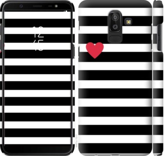 

Чехол Черно-белые полосы для Samsung Galaxy J8 2018 751725