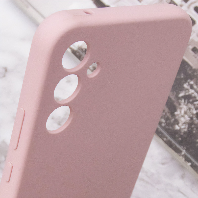 Чохол Silicone Cover Lakshmi Full Camera (AA) with logo на Samsung Galaxy A56 5G (Рожевий / Pink Sand) в магазині vchehle.ua