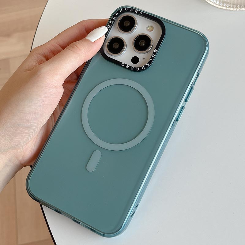 Фото TPU чохол Molan Cano Magnetic Jelly на Apple iPhone 15 Pro Max (6.7") (Green) на vchehle.ua