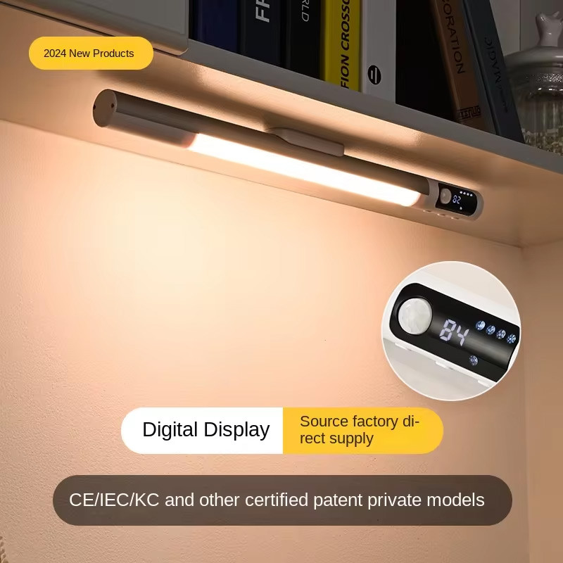 Фото Аккумуляторная LED лампа MZ-L2902 SE 1200mAh (29*27*380mm) с датчиком движения (Black) на vchehle.ua