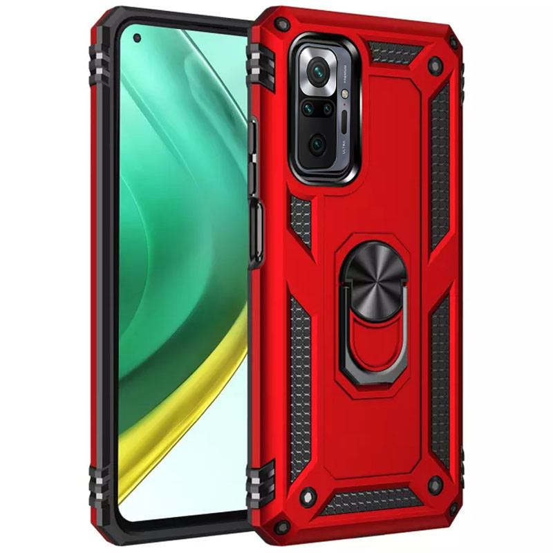 

Ударостійкий чохол Serge Ring for Magnet для Xiaomi Redmi Note 10 Pro (Червоний) 1126954
