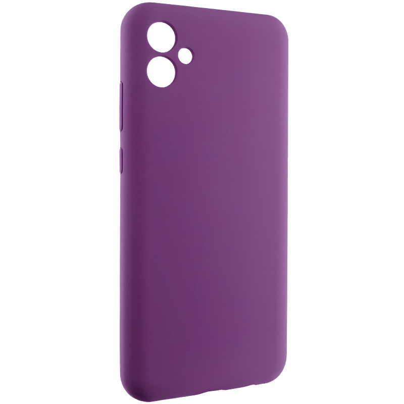 Фото Чохол Silicone Cover Lakshmi Full Camera (AAA) на Samsung Galaxy A07 (Сливовий / Purple) на vchehle.ua