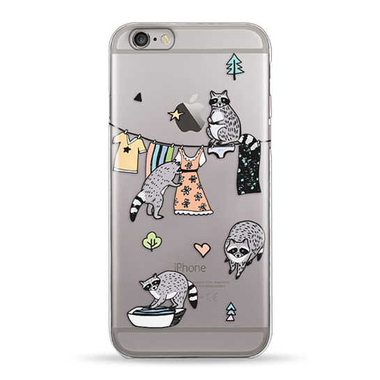 

Чехол Pump Transperency для iPhone 6 (4.7'') (Raccoon Family) 687297