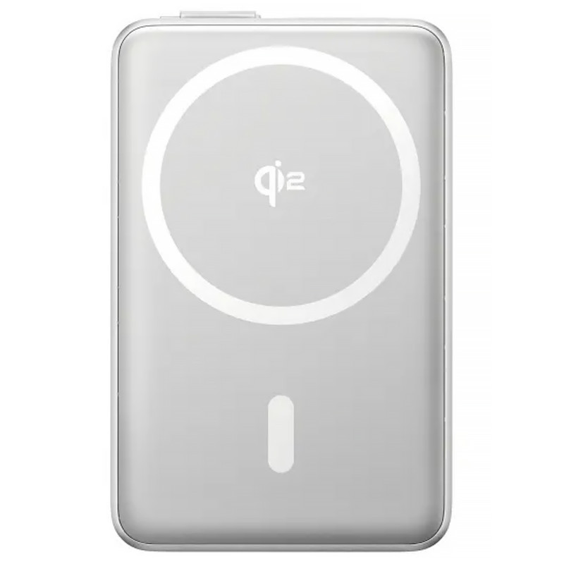 Фото Портативний ЗП Power Bank Baseus Qi2 Kickstand OS with Cable 45W з БЗУ 10000 mAh (P10078800) (Lunar Gray) на vchehle.ua