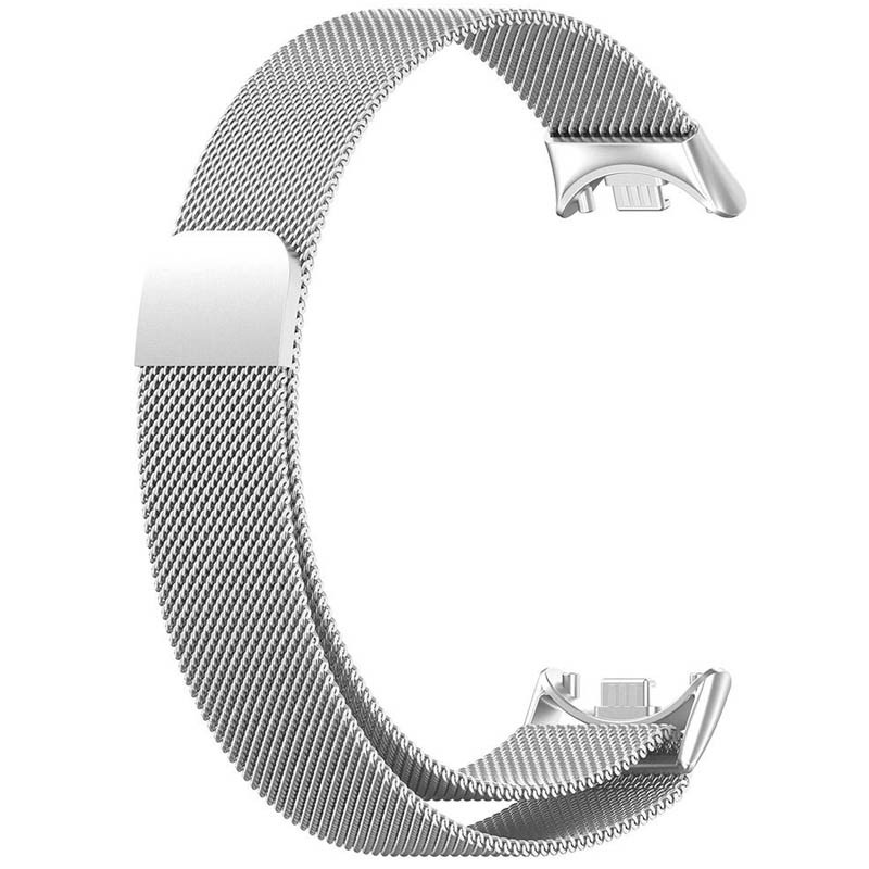 Ремешок Milanese Loop Design для Xiaomi Mi Band 8 (Silver)