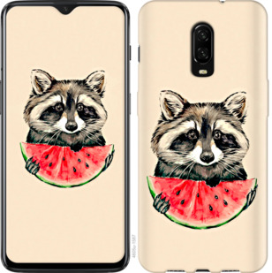 

Чехол Енотик с арбузом для OnePlus 6T 800154