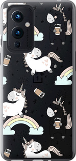 

Чехол Единорог и кофе для OnePlus 9 1607444