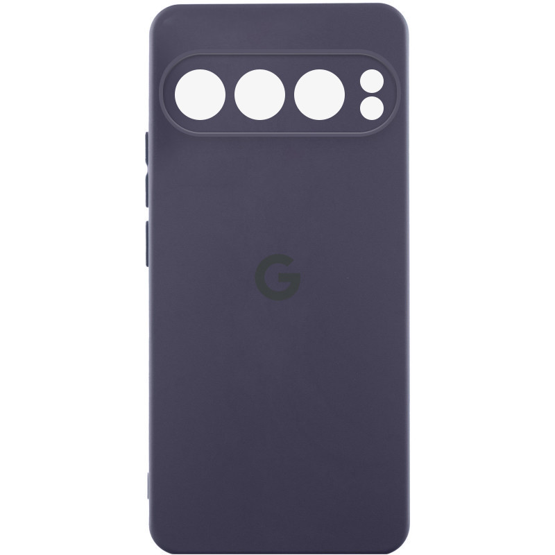 Чехол Silicone Cover Lakshmi Full Camera (AAA) with Logo для Google Pixel 9 Pro XL (Серый / Dark Gray)