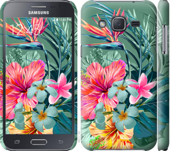 

Чехол Тропические цветы v1 для Samsung Galaxy J2 J200H 844893