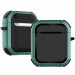 Футляр протиударний Black Ed. для навушників Airpods 1/2 (Apple Green)