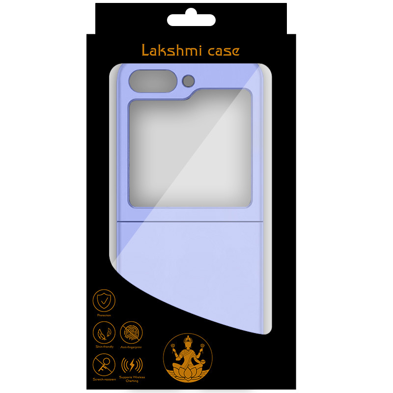 Фото Чохол Foldables Silicone Cover Lakshmi (AAA) на Samsung Galaxy Z Flip6 (Бузковий / Dasheen) в маназині vchehle.ua