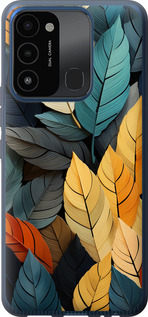 

Чохол Кольорове листя на Tecno Spark 8C KG5k 1629467