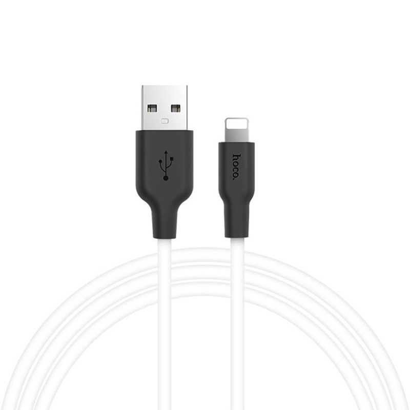 

Дата кабель Hoco X21 Plus Silicone Lightning Cable (1m) (black_white) 880222