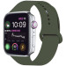 Силіконовий ремінець на Apple watch 42mm/44mm/45mm/49mm (Зелений / Forest green)
