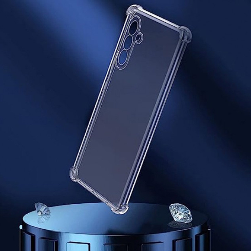 Фото TPU чехол GETMAN Ease logo усиленные углы Full Camera для Samsung Galaxy A35 (Бесцветный (прозрачный)) в магазине vchehle.ua