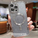 Фото TPU чохол Delight case with Magnetic Safe з захисними лінзами на камеру на Apple iPhone 16 (6.1") (Сірий / Gray) на vchehle.ua