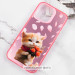 Фото TPU+PC чехол TakiTaki Love magic glow для Xiaomi Redmi Note 11 Pro 4G/5G / 12 Pro 4G (Romantic kitten / Pink) в магазине vchehle.ua