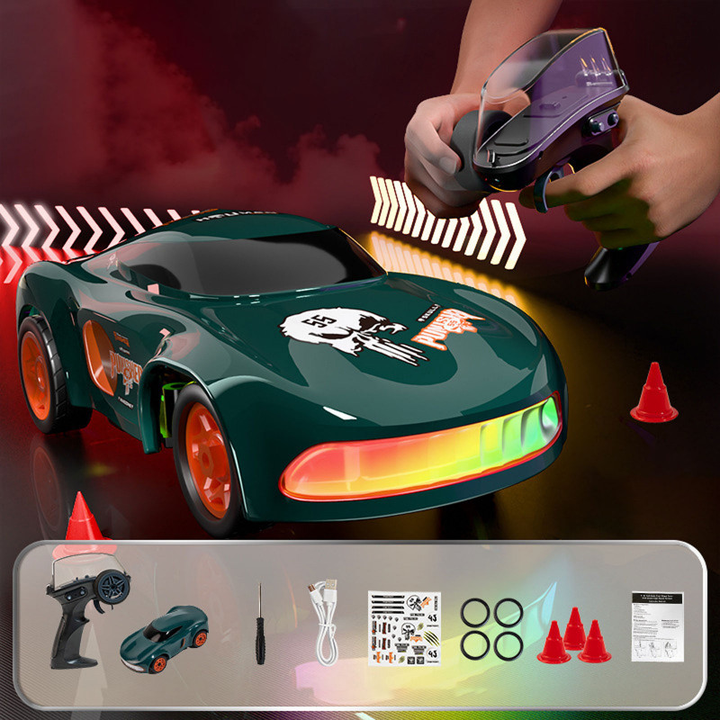 Фото Дріфт-машина на радіокеруванні SHT K11 (1:64) Sports Car 2.4G (Green) на vchehle.ua