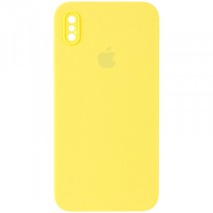 Чехол Silicone Case Square Full Camera Protective (AA) для Apple iPhone XS Max (6.5")