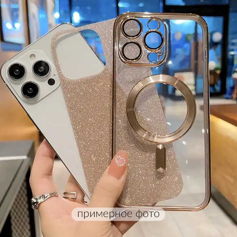 Фото TPU чохол Delight case with Magnetic Safe з захисними лінзами на камеру на Apple iPhone 16 (6.1") (Золотий / Gold) на vchehle.ua