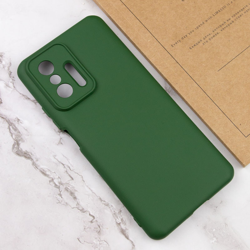 Чехол Silicone Cover Lakshmi Full Camera (A) для Xiaomi 11T / 11T Pro (Зеленый / Dark green) в магазине vchehle.ua