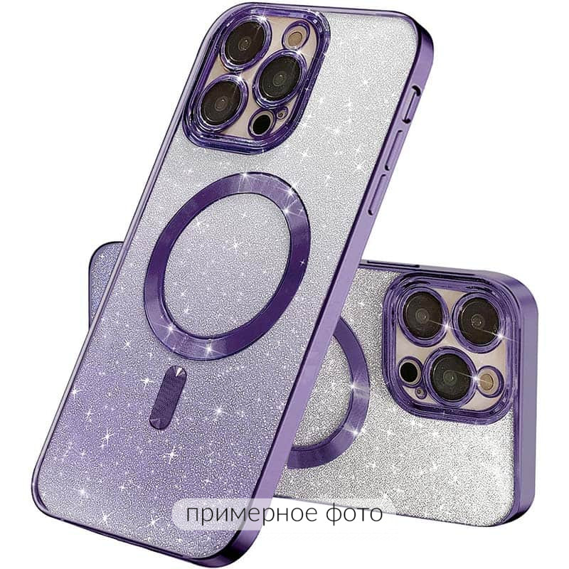 TPU чохол Delight case with Magnetic Safe з захисними лінзами на камеру на Apple iPhone 16 (6.1") (Фіолетовий / Purple)