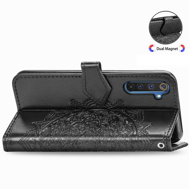 Заказать Кожаный чехол-книжка Art Case с визитницей для Realme 6 Pro (Черный) на vchehle.ua