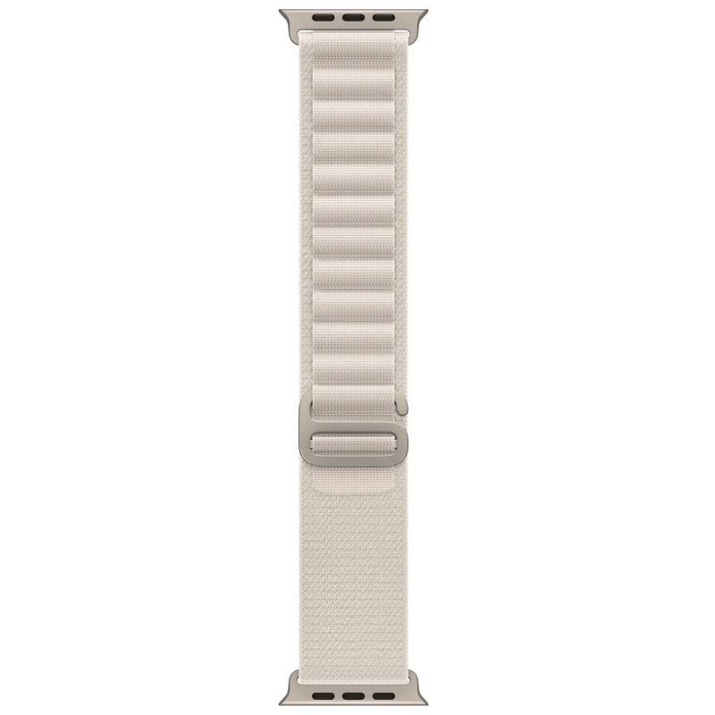 Ремешок Alpine Loop для Apple Watch 42(ser.1-3)/44/45/46/49mm (m/l) (Серый / Starlight) в магазине vchehle.ua