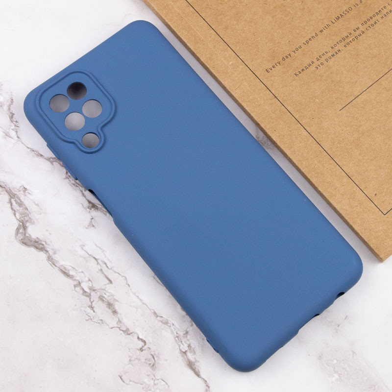 Чехол Silicone Cover Lakshmi Full Camera (AA) для Samsung Galaxy A12 (Синий / Navy Blue) в магазине vchehle.ua