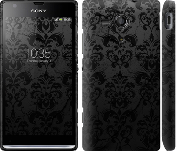 

Чехол узор черный для Sony Xperia SP M35H 648022