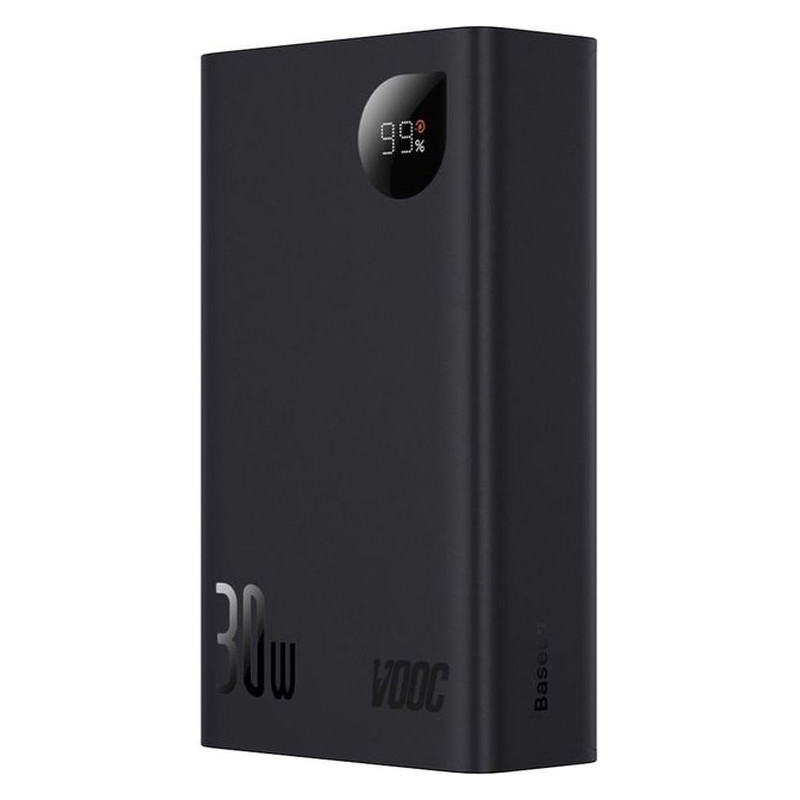 Фото Портативний ЗП Power Bank Baseus Adaman2 Digital Display 30W VOOС OS 20000 mAh (PPAD050101) (Black) на vchehle.ua