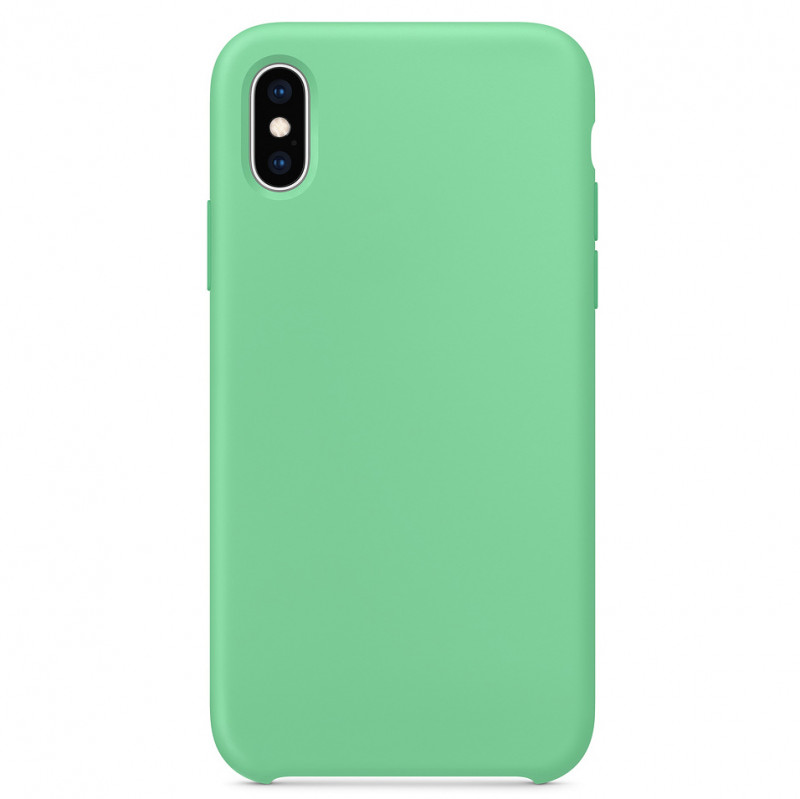 Чохол Silicone Case without Logo (AA) на Apple iPhone XS Max (6.5") (Зелений / Spearmint)