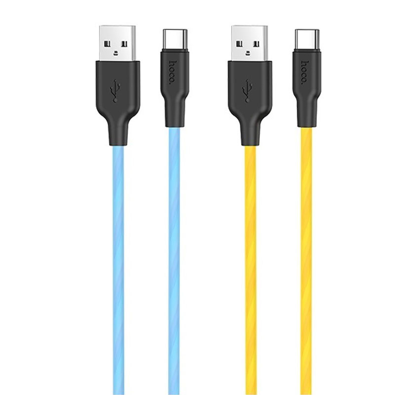 Дата кабель Hoco X21 Plus Silicone Type-C Cable (1m)