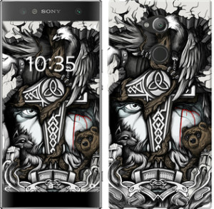 Чехол Тату Викинг для Sony Xperia XA2 H4113