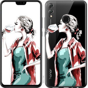 

Чохол Дівчина з келихом на Huawei Honor 8X 841754