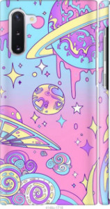 Чехол Розовая галактика для Samsung Galaxy Note 10