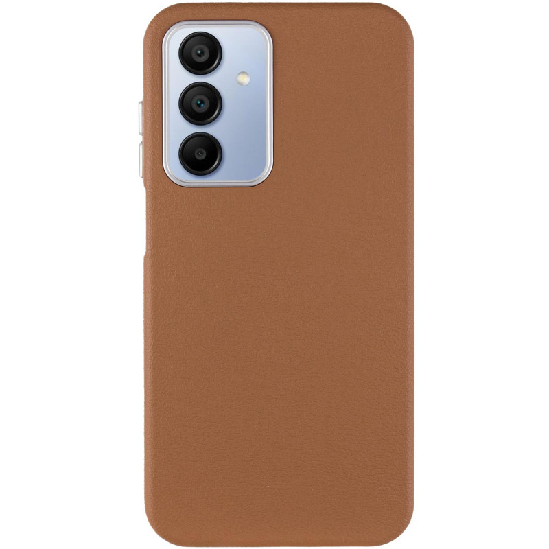 Фото Кожаный чехол Leather Case Metal Buttons для Samsung Galaxy A15 4G/5G / M15 5G (Brown) на vchehle.ua