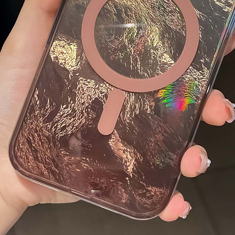 Фото Чехол TPU Shiny Mountain (MagFit) для Apple iPhone 16 (6.1") (Chocolate) на vchehle.ua